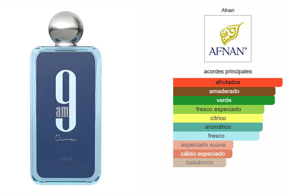 PERFUME 9 AM DIVE CABALLERO 100ML 1.1